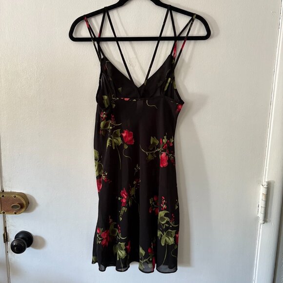The Lingerie Collection Black Floral Slip Dress - Picture 5 of 7